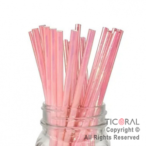 SORBETE POLIPAPEL METALIZADO ROSA IRIDISCENTE X 20